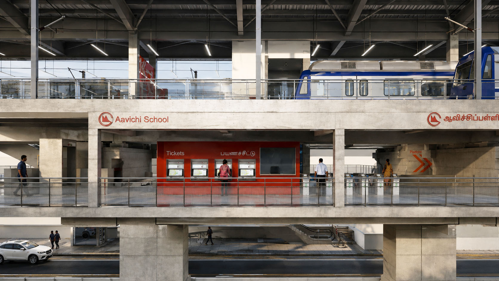 Chennai Metro Elevated Stations